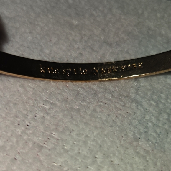 Kate Spade New York - “ Stop and Smell the Roses”  Gold-Toned Bangle Bracelet - Picture 6 of 6
